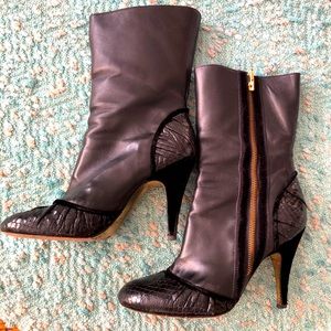 BCBG leather booties